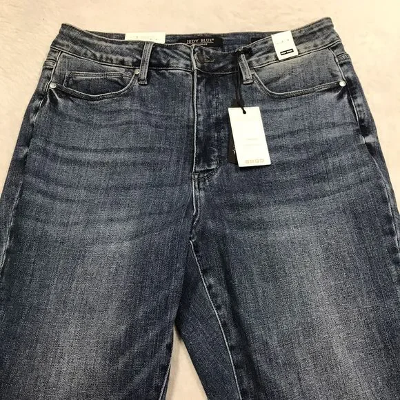 NWT JUDY BLUE Jean Women 16W (34x32) Tummy Control Slim Boot Stretch Vent Cuff - Picture 3 of 16